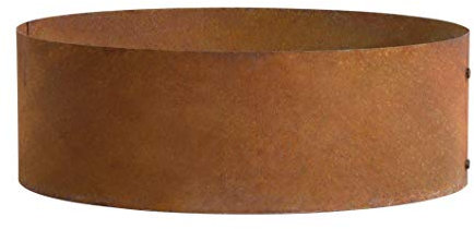 ESTEXO Pflanzring Edelrost Hochbeet Pflanzgefäß Rost Pflanzkübel Blumenbeet Kräuterbeet Ring Pflanzbeet (80 cm)