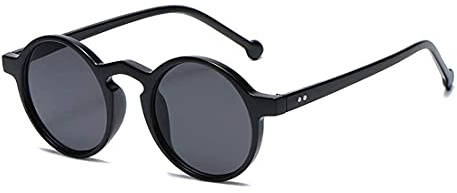 Long Keeper Lunettes de Soleil retro Classique ronde vintage Plastique lunette de soleil Protection UV400 Femmes Hommes