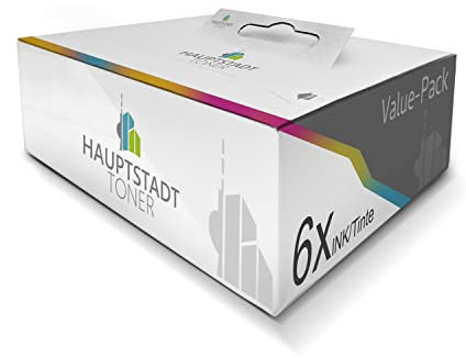 6X Hauptstadttoner Tintenpatronen kompatibel für HP T 1120 44 Inch, T 1120 HD, T 1120 PS 24 Inch, T 1120 PS 44 Inch, T 1120 SD, T 1200, T 1200 HD, T 1200 PS, T 1300 ersetzen 72 C9370A-73A
