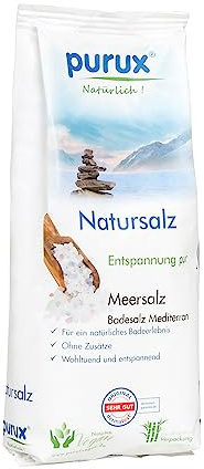 1 kg Mediterran Badesalz Badezusatz 100% Meersalz