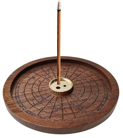 TONAUP Holz Räucherstäbchen Halter, Handgefertigter Galaxie-Muster Brenner Räucherstäbchen Set, Incense Holder für Heimdekoration, Meditation und Yoga