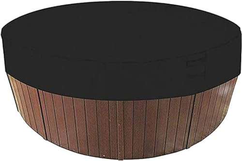 Couverture de Piscine Ronde Piscine Bâche Solaire pour Piscine,Housse de Protection Spas Imerméable et Résistante aux Intempéries, 190T pour Extérieur Spa Baignoire,200 * 30cm/190 * 30cm (190CM)