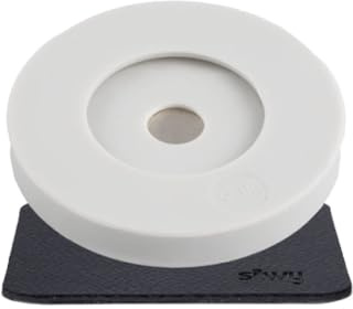 silwy® Magnet-Adapter für bestehende Stielgläser inkl. Metall-Nano-Gel-Pad - für Weingläser, Sektgläser, Pilstulpen - Magnetsystem zum Nachrüsten, Set aus 1x Magnet-Kondom & 1x Nano-Gel-Pad (Grau)