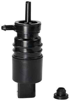 LUOWEINA Frontscheibe Scheibenwischer Waschmaschine Pumpenmotor mit Tülle passend for BMW E36 E46 323is 330i 328i 328is 1997–2007 Waschwasserpumpe für Scheibenwaschanlage