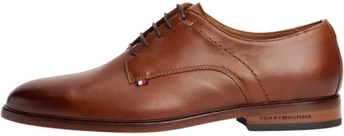 Tommy Hilfiger herr Hilfiger Thunit LTH sko Fm0fm05533 Derby, Brun vinterkonjak, 44 EU