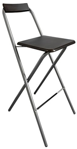 75cm/30inch Klappbarer Hochstuhl Mit Rückenlehne, Tragbarer Faltbarer Esshocker Mit Einer Kapazität Von 90kg/200lb, Keine Installation Erforderlich