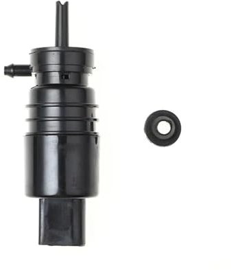 LUOWEINA 2-polige Scheibenwaschpumpe, passend for BMW, E36 E46 Serie 323is 330i 328i 328is 1997–2007 67128362154 67128377612 6712–8362–154 Waschwasserpumpe für Scheibenwaschanlage