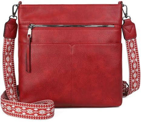 Gladdon handbags for women,damenhandtasche,umhängetasche damen mittelgroß,Crossbody Bag, Leder handtaschen multi pochette tasche,Schultertasche mit Breite Schultergurte Jacquard-Gewebe