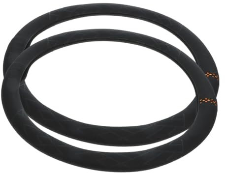 MUCKLILY 2stücke Lenkradabdeckung Aus Geschmeidigem Material Auto Lenkradbezug Warm Schutz Radbezug Für Winter Lenkradbezüge Fürs Auto