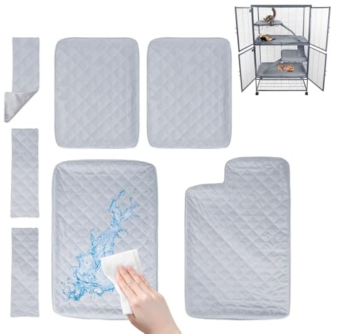 Abdeckung für Frettchenkäfige, Abdeckung mit Bodeneinsatz, Rampenabdeckungen und Regaleinlagen für Meerschweinchen, Käfig, Bettwäsche, Rattenzubehör für Käfig-Set, Igel, Kaninchen, ausgefallene Ratte