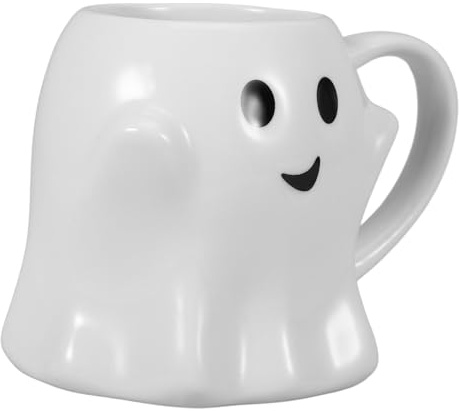 Sosoport Taza De Agua Fantasma De Cerámica Taza De Leche Decorativa Para Oficina De Dibujos Animados Para Halloween