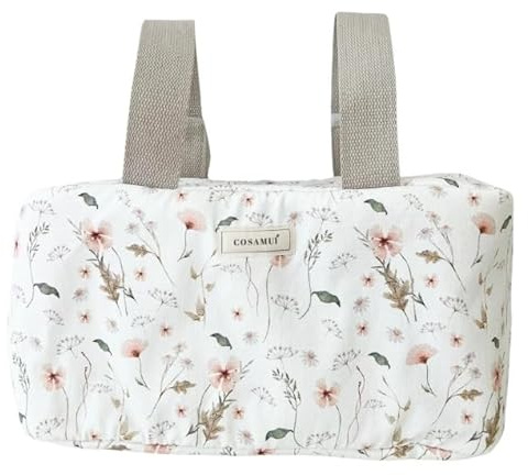 Cosamui Bolso Organizador para Carrito de Bebé, 2 Bolsillos Interiores - colecciones exclusivas - varios Diseños - Bolso bebé mediano pequeño