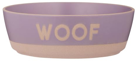 Mason Cash Pets Woof Gamelle pour Chien en céramique avec Finition résistante à la Cire et Design incliné 1,3 l