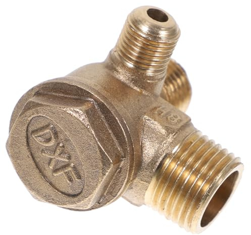 Homoyoyo Copper Air Compressor Check Valve Non-Return Pressure Valve Threaded Pneumatic Accessory for Small -Free Air Pumps Replacement Part