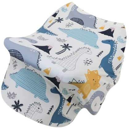 Hoement Cotton Nursing Cover Outdoor Breastfeeding Scarf Multifunctional Stroller Cover Anti-Exposure Cloak for Moms Practical Chair Shield