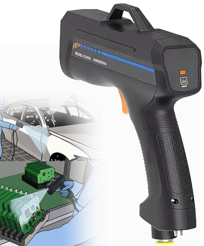 Pistola antiestática para pintura automotriz, pistola de aire ionizante de potencia, pistola de aire ionizante, pistola estática con luz de detección de polvo, soluciones antiestáticas EconomyType