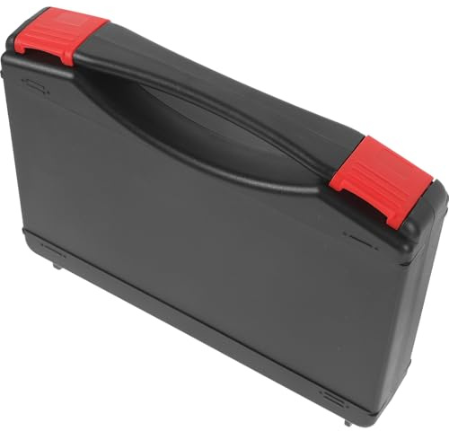 HONMEET Porta Attrezzi Resistente Agli Urti in Plastica Nera Cassetta Grande Capacità, per Trasporto e L'organizzazione di Utensili in Casa in Garage