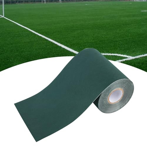 Tomedny Ruban adhésif pour Gazon Artificiel, 2 Couleurs, pour raccorder Les Dalles de Gazon synthétique (15 cm x 10 m), idéal pour Les Tapis de Gazon Artificiel. (Verte)