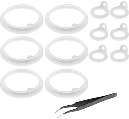 Elnwnnkc Packung Mit 13 Auslaufsicheren Silikondichtungen Verschlüssen Für Wasserflaschen Dichtungsringen Zubehör Für Outdoor Sportflaschen Silikonringen In Lebensmittelqualität