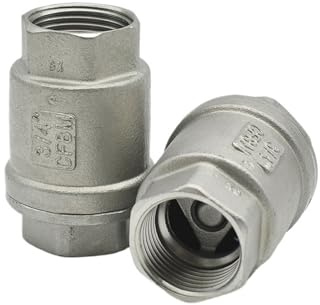 SRTYDCUR Válvula De Retención Vertical Unidireccional Sin Retorno, Rosca Hembra BSP De 1/4, 3/8, 1/2, 3/4, 1 Y 2.(3/4,SS304)