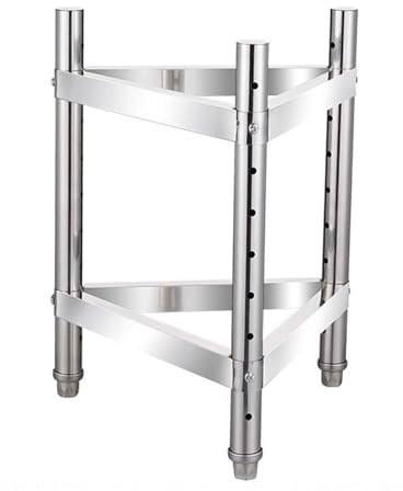 Movable Soup Bucket Rack with Pulleys, Stainless Steel Insulation Stand for Easy Transport, Heavy-Duty Kitchen Accessory for Catering, BBQ, and Outdoor Events