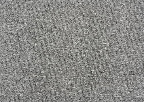 Teppichboden Meterware Auslegware Schlinge gemustert | 4m 5m breit, hell-grau, 600x400cm