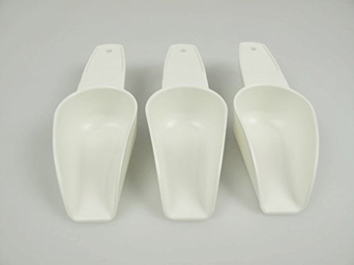TUPPERWARE Backen Mehlschaufel (3) weiß Mehl Zucker Küchenhelfer Backhelfer P 20913