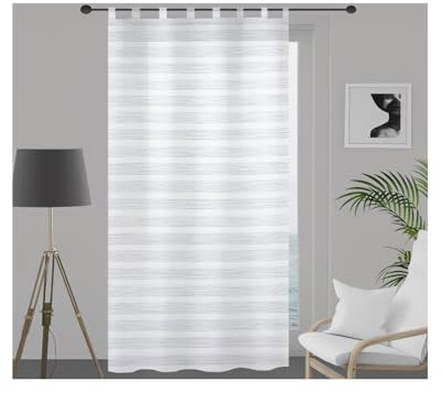 Soleil d'ocre Tenda trasparente con passantii 135X250 cm LOUIS