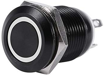 interruttore 220v-Duokon 12V 0,51x 0,83 Interruttore a pulsante LED Pulsante Impermeabile Mini Momentaneo interruttore a pulsante impermeabile Motore istantaneo 12mm