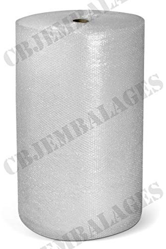 CBJ Emballages Film Papier Bulle Rouleau 50 cm x 100 m Fabrication Française Bulle 10 mm Qualité 45µ