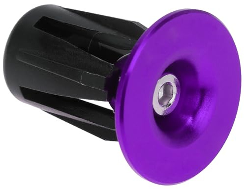 VOSAREA Fahrrad Lenker Endkappen Metall Aluminiumlegierung Lenkerstopfen Endkappen Stecker für für 22-24mm Kaliber Rennrad MTB BMX Mountainbike Fahrrad Zubehör Lila 1 Paar