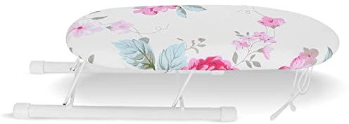 Asse da Stiro Manica Piccola per Uso Domestico o Portatile 26 x 11 x 8 cm(I fiori si raggruppavano strettamente)