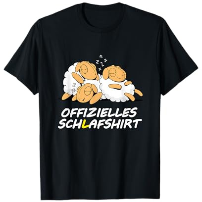 Offizielles Schlafshirt Schaf Pyjama Schlafanzug Schlaf T-Shirt