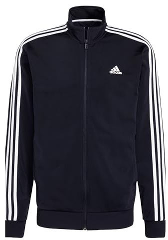 adidas Herren Essentials Warm-Up 3-Stripes Track Jacket, Legend Ink/White, S