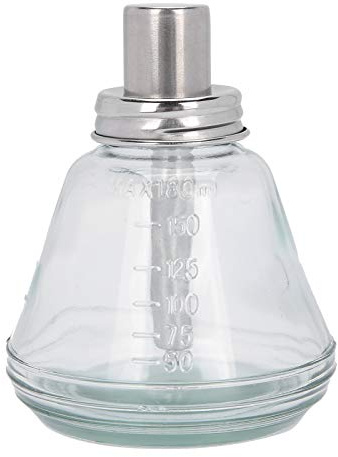 180ml Press Bottle, Press Type Liquid Pump Dispenser Empty Nail Polish r Refillable Bottle Container Manicure Accessory with Top