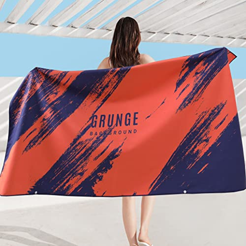 J Yunq Asciugatura Rapida Antisabbia Spiaggia Asciugamano, Telo Mare Microfibra,Telo Mare Grande 160x80cm,Perfetto per Viaggio Leggero e Portatile,Campeggio,Piscina (160x80cm, J04)