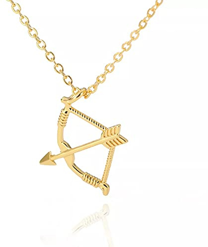 Halskette Anhänger Pfeil und Bogen Halskette für Frauen Männer Bogenschießen Kette Hochzeitsschmuck Halsketten für Frauen Geburtstag Hochzeit Weihnachts Geschenke für Frauen