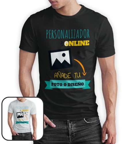 Camiseta Personalizable · con tu Foto y/o Textos · A Todo Color · Unisex · Manga Corta · 100% algodón · Impresión DTG o DTF · Diseña tu Camiseta Personalizada · Hombre y Mujer
