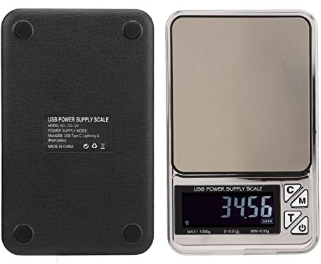 Balanza Electrónica 200mAh del café de la Comida de la Cocina Balanza Plana Eléctrica de la Joyería Eléctrica, Balanza Plana de la Joyería Eléctrica del USB