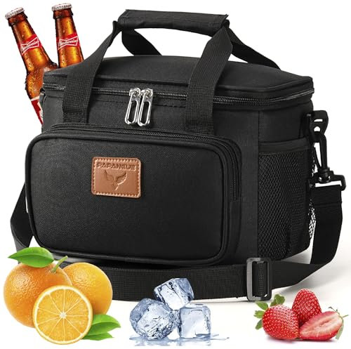papangue Soft Insulated Lunch Bag 6.3L Waterproof Fabric Lunch Bag