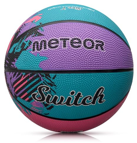 Basketboll för vuxna ungdomar Basketboll Storlek 4 5 7 Perfekt Anpassad Till Händer Idealisk Basket för Träning Basket Med en Halkfri Yta METEOR