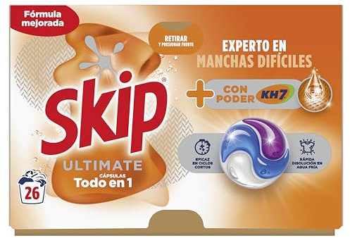 Skip Ultimate Detergente en Cápsulas para la ropa Poder KH7, 26 lavados