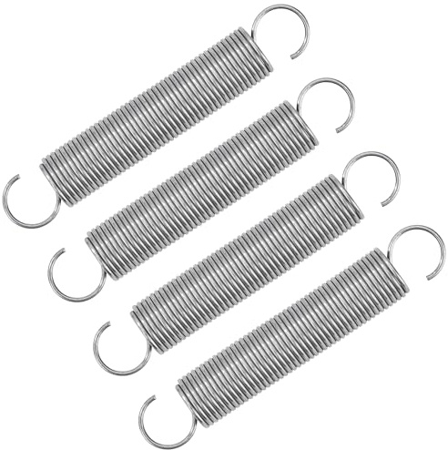 GUNGY Zugfedern mit Haken Edelstahl Zugfeder Spannfeder 60mm Außendurchmesser 10mm Drahtdurchmesser 0,9 mm Maximale Zugkraft 1,10kg 0,9x10x60mm 4 Stück