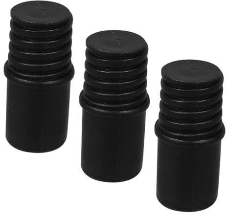 Kisangel Metal Threaded Handle Adapter for Broom and Mop 3-Piece Extension Pole Connector Compatible Standard Broom Handles Sturdy and Easy to Install