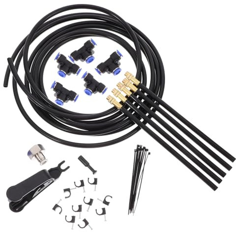 Hemobllo Kit d Arrosage Jardin avec Raccords Pneumatiques Et De Brumisation pour Système Extérieur Et Irrigation Goutte à Goutte