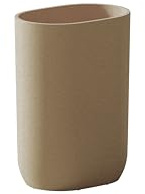 COSMIC ALIFE Vaso Portacepillos para Encimera de Baño con Diseño Minimalista y Funcional. Soporte para Cepillos de Dientes de Color Sand Grey