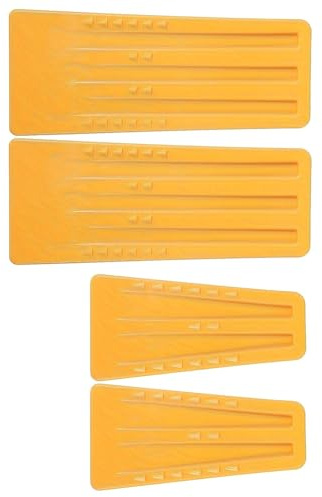 Paquete de 4 cuñas de división de troncos ABS resistentes para cortar árboles y equipos de motosierra, equipo de corte de árboles resistente