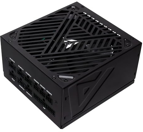 Apevia ATX-SL1000W Soul 1000W Fully Modular Power Supply ATX 3.0 & 3.1 Compatible, PCIe 5.1 12V-2x6 Connector, ATX Active PFC, DC to DC Converter Design, 140mm Silent Fan, RoHS Compliance
