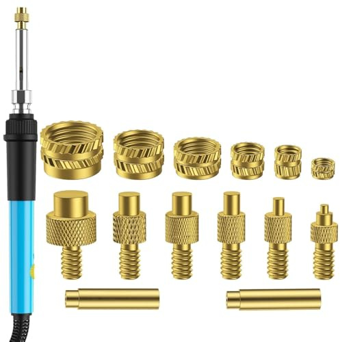 Kit de 139 inserts filetés avec pointe de soudage – Inserts thermofixables M2-M8 pour impression 3D et pièces en plastique