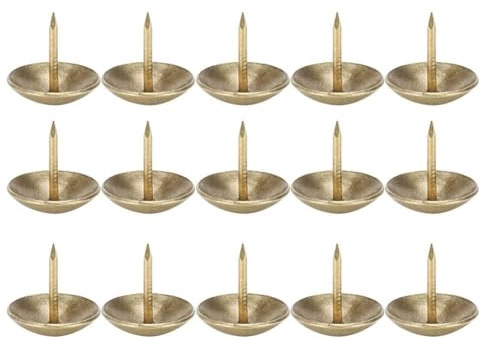 petjoyful Clou de rembourrage Cyan Bronze fer boîte en bois, accessoires de quincaillerie de meubles décoratifs 100 pièces